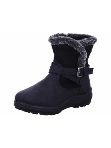Scandi Keilstiefel in schwarz