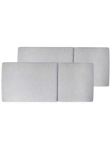 Beliani 2er-Set Auflagen JAVA/AMANTEA PREMIUM in Grau