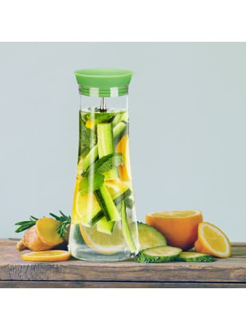 relaxdays 4x Glaskaraffe in Klar - 1 l