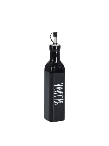 Zeller Present Flasche für Olivenöl in schwarz