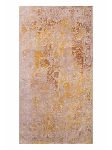 lola & moi Teppich Golden Wall in gold