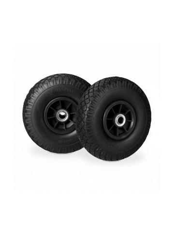 relaxdays 8x Sackkarrenrad "3.00-4" in Schwarz