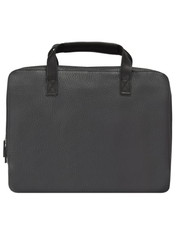 Jost Kopenhagen Aktentasche Leder 38 cm Laptopfach in schwarz