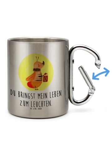 Mr. & Mrs. Panda Kaffeetasse Glühwürmchen mit Spruch in Silber
