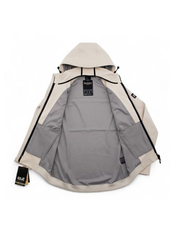 Jack Wolfskin Fleecejacke Hooded Jacket Color Block in Grau