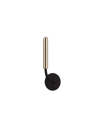 Licht-Erlebnisse Wandlampe (B)10 x (H)31 cm in Schwarz Messing