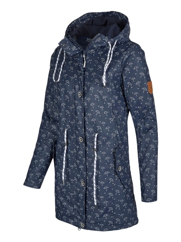 SCHIETWETTER Regenjacke in navy-weiss