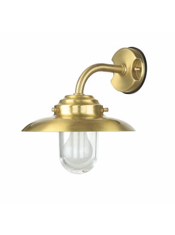 Licht-Erlebnisse Außen Wandlampe (B)30 x (H)27 cm in Messing