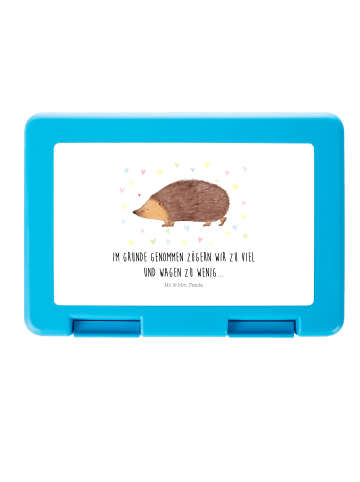 Mr. & Mrs. Panda Lunchbox Igel Herzen mit Spruch in Weiß