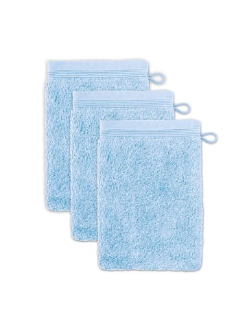 Möve Waschhandschuh Superwuschel 3er-Pack in aquamarine