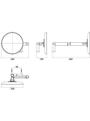 Emco EC LED-Kosmetikspiegel evo 06030