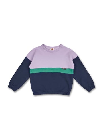 MANITOBER Cut & New Sweatshirt in Lilac/Green/Navy