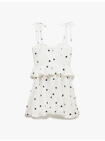 KOTON KLEIDER in Weiß Gemustert