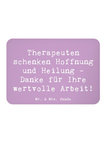 Mr. & Mrs. Panda magnet Spruch Therapeut Dankeschön mit Spruch in Lavendeltraum