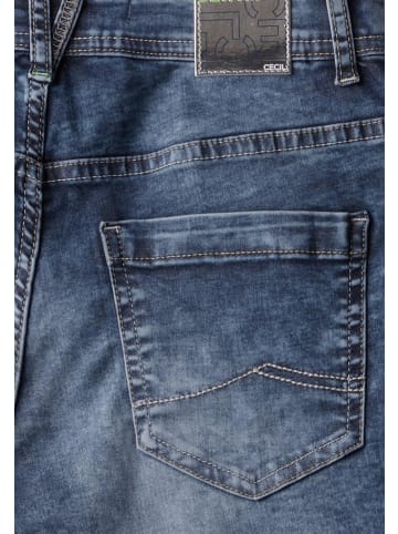 Cecil Capri in mid blue used wash