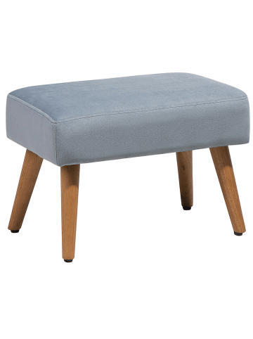 Beliani Hocker TAKOMA in Grau/Braun - (W) 50 x (H) 35 x (L) 30 cm