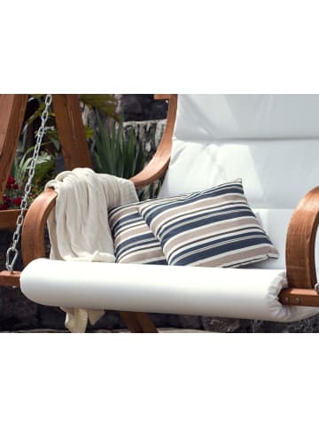 Beliani 2er-Set Gartenkissen KASTOS in Bunt/Braun/Blau