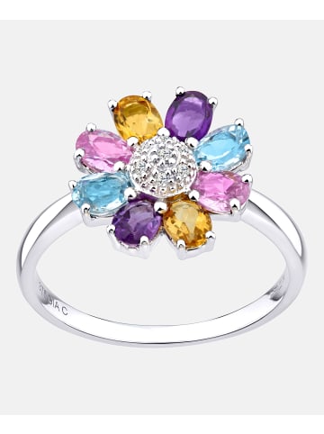 Diamant L'éternel Ring aus 375 Weißgold mit Diamant mit Citrin