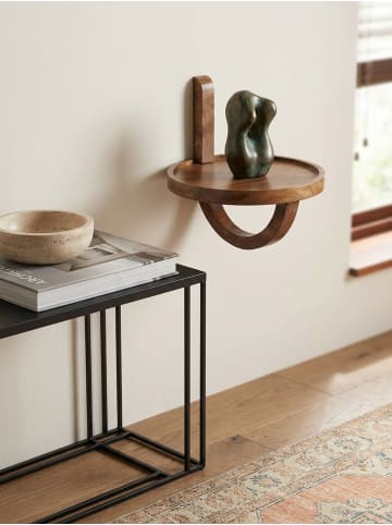 KADIMA DESIGN Wandregal 30x33x30 cm Massivholz Hängeregal Rund Modern, Design