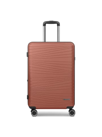 Franky Dallas 3.0 4 Rollen Trolley M 65 cm mit Dehnfalte in cupper
