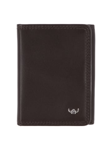 Golden Head Polo Geldbörse RFID Schutz Leder 10 cm dunkelbraun