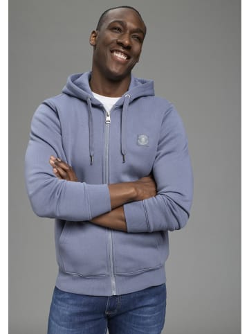 Delmao Kapuzensweatjacke in grau