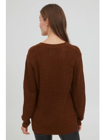 Oxmo Strickpullover in braun