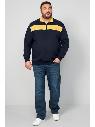 Men Plus Pullover in marine