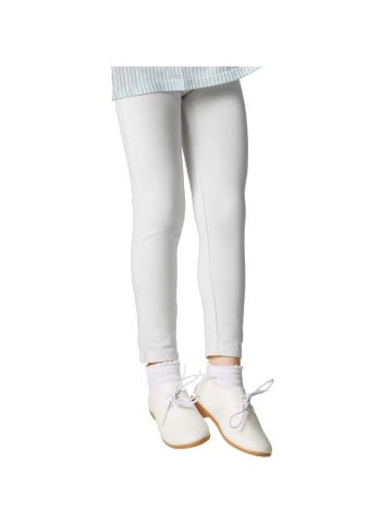 tectake Einfarbige Leggings für Kinder, weiß