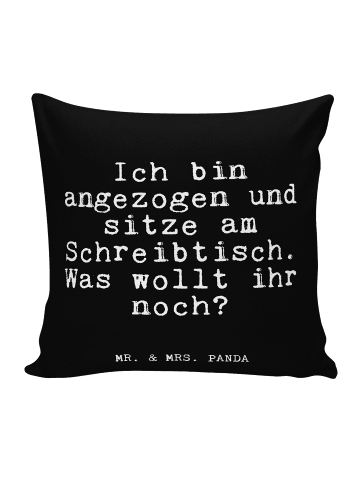 Mr. & Mrs. Panda kissen für sofa Ich bin angezogen und... mit Sp... in Schwarz