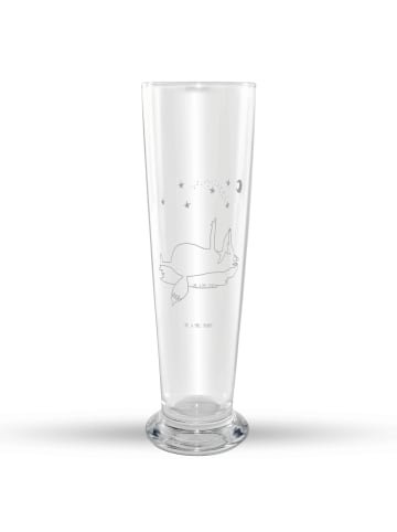 Mr. & Mrs. Panda Bierglas Fuchs Sterne ohne Spruch in Transparent