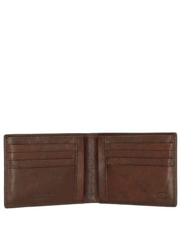 BRIC`s Monte Rosa - Kreditkartenetui 13 cm RFID (black) in braun