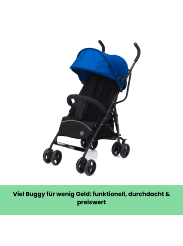 fillikid Sportwagen Buggy Glider Exklusiv in Schwarz Blitzblau