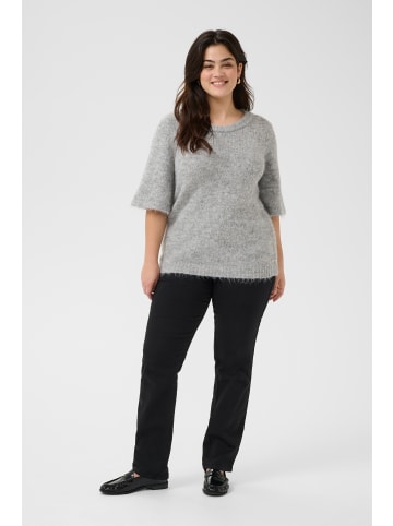 KAFFE curve Strickpullover KCemilia in Grey Melange