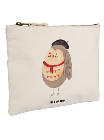 Mr. & Mrs. Panda kosmetiktäschchen Eule Frankreich ohne Spruch in Weiß