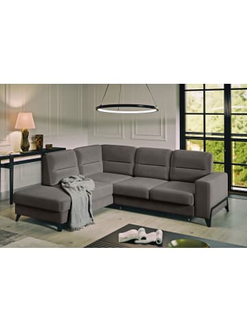MF Design Cassada Recamiere Links in Mausgrau -  (L) 237 x (B) 277 x (H) 100 cm