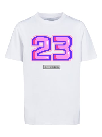 F4NT4STIC T-Shirt Pixel 23 pink in weiß