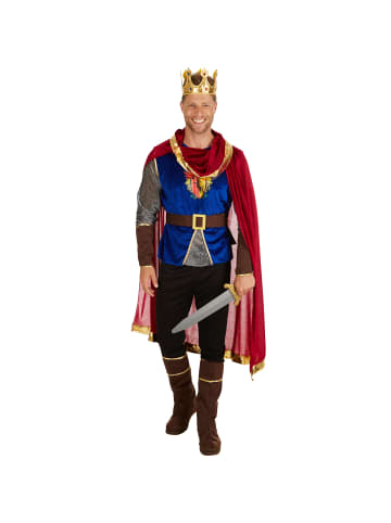 tectake Herrscher/Regent, in bunt, Gr. XL, Langarmshirt mit Wappen-Aufdruck