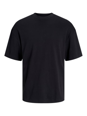 Jack & Jones Basic T-Shirt Kurzarm Dropped Shoulder Shirt JJEURBAN in Schwarz