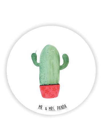 Mr. & Mrs. Panda Kühlschrankmagnet Kaktus Wut ohne Spruch in Weiß