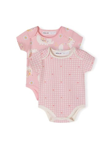 Minoti 2er. Set: Kurzarmbody 24babypack21 in hellpink