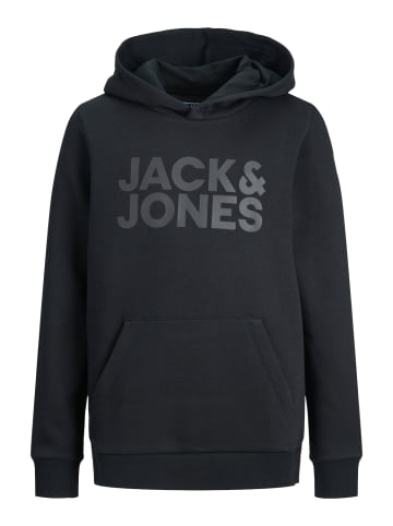 JACK & JONES Junior Kapuzensweatshirt JJECORP LOGO SWEAT HOOD JNR in black