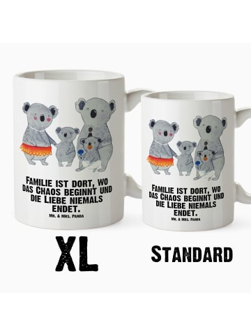 Mr. & Mrs. Panda Pott Koala Familie mit Spruch in Weiß