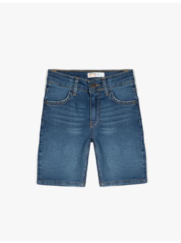 KOTON Shorts in Dunkles Indigo