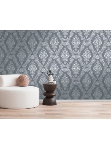 A.S. Création Tapete Majestic Ornament in Anthrazit-Silber