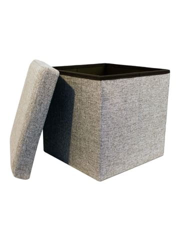 Echtwerk Sitzwürfel/Aufbewahrungsbox "StoreCube" in Grau