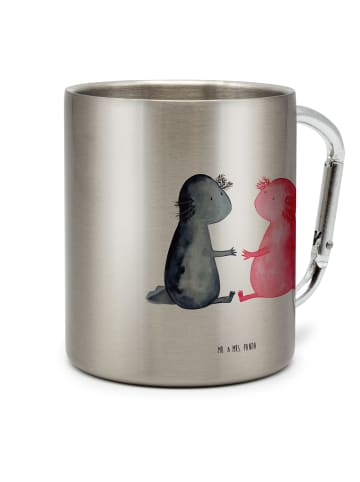Mr. & Mrs. Panda Thermobecher Axolotl Liebe ohne Spruch in Silber