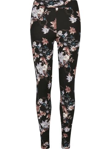 Urban Classics Urban Classics Damen Ladies Soft AOP Leggings in blacksoftflower