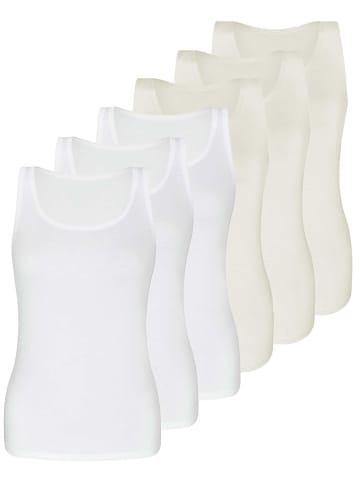 Sassa 6er Sparpack Top in ivory white