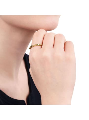 Tom Tailor Ring Edelstahl in gold